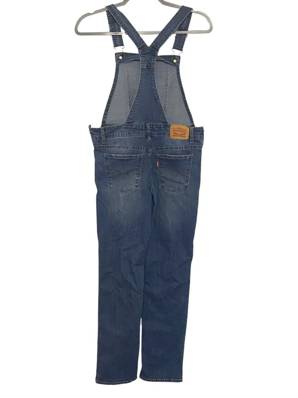 Girls' Levi's Medium Wash Cargo Overalls Size 14 Regular 27